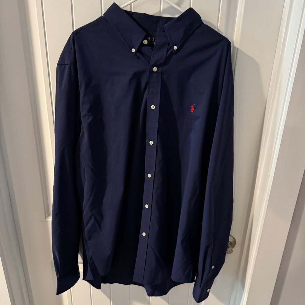 Polo Ralph Lauren Button Down Performance XXL Shirt Navy
